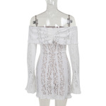 Sexy Lace Off-the-Shoulder Bodycon Dress 
