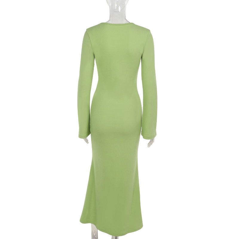 Deep V-Neck Vacation Maxi Dress