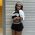 2025 Fall Winter New Women's Baseball Hoodie & Mini Skirt Set