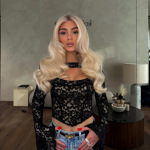 Pure-Yet-Sexy Asymmetrical Off-Shoulder Long Sleeve Lace Cutout Waist-Cinching Top