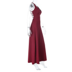 2025 Summer New Women's Strapless Backless Halter Waist-Cinching Midi Dress