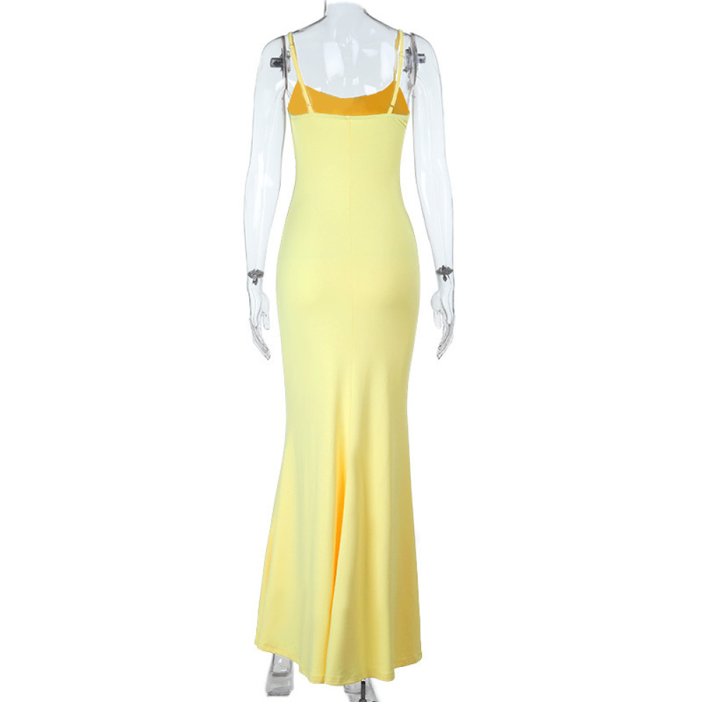 2025 New Women's Strapless Boned Slimming Backless High-Slit Long Evening Gown