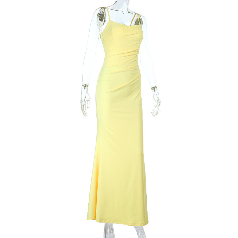 2025 New Women's Strapless Boned Slimming Backless High-Slit Long Evening Gown