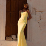 2025 New Women's Strapless Boned Slimming Backless High-Slit Long Evening Gown