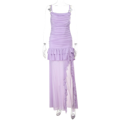 European Style New Bustier Long Dress for Women 01