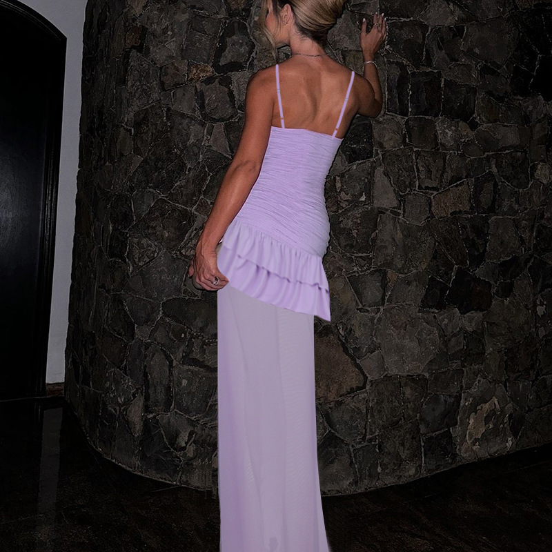 European Style New Bustier Long Dress for Women