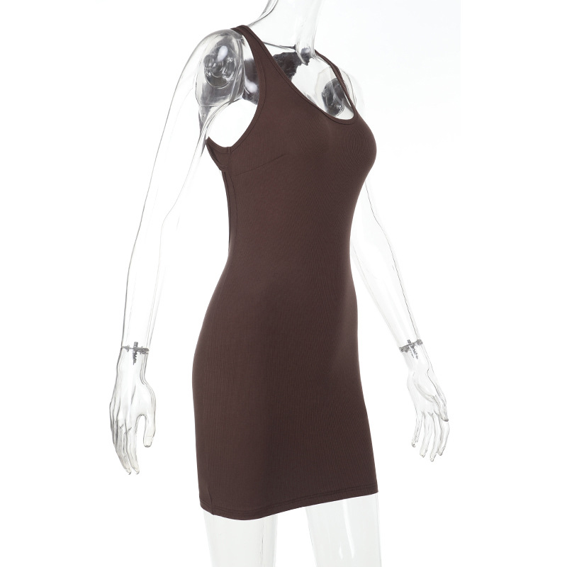 Women's Cut-Out Back Spaghetti Strap Bodycon Mini Dress