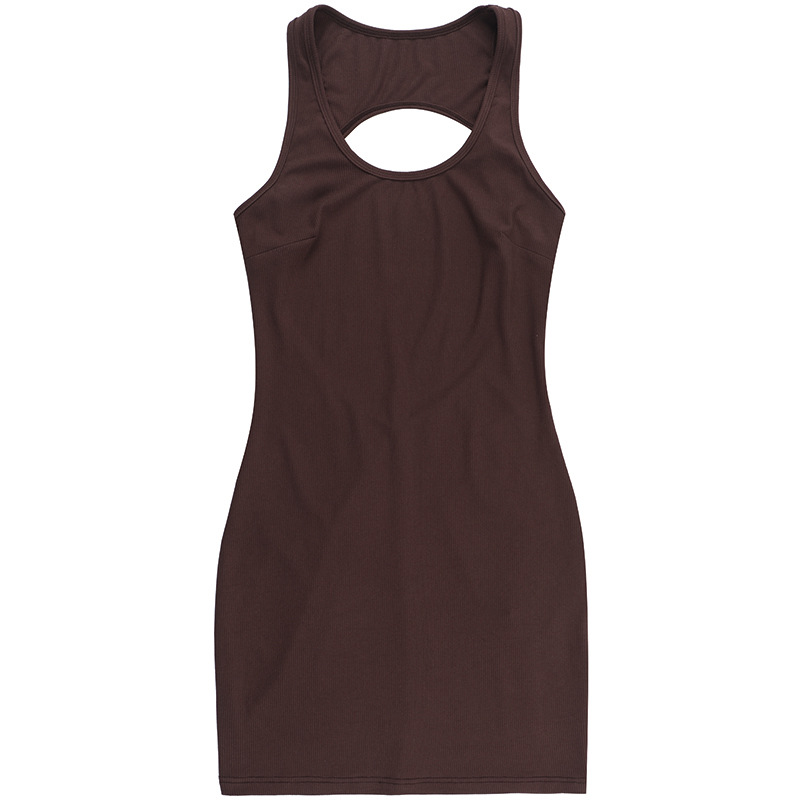 Women's Cut-Out Back Spaghetti Strap Bodycon Mini Dress