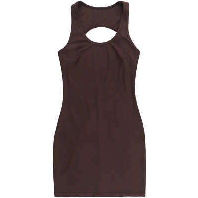 Women's Cut-Out Back Spaghetti Strap Bodycon Mini Dress 01