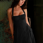 Halter Neck Waist-Cinching Bodycon Dress