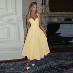 Women's Halter Neck Ruched Bust A-Line Evening Gown
