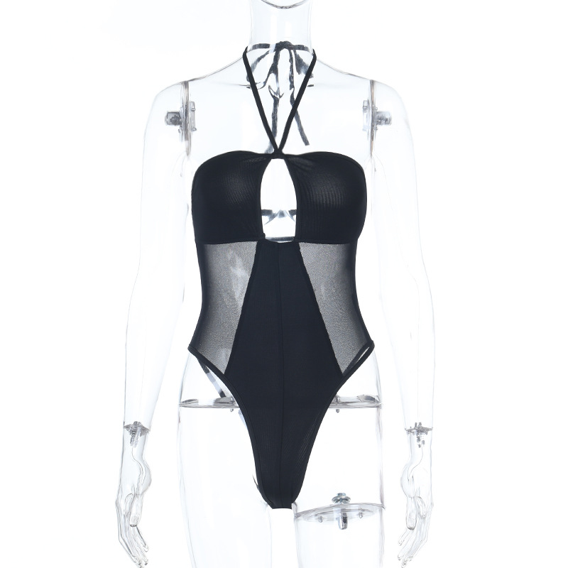 Women's Sexy Cutout Halter Crop Top