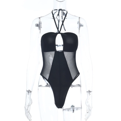 Women's Sexy Cutout Halter Crop Top 01