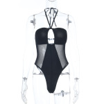 Women's Sexy Cutout Halter Crop Top