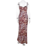 Women's Zebra & Leopard Print Bodycon Maxi Dress