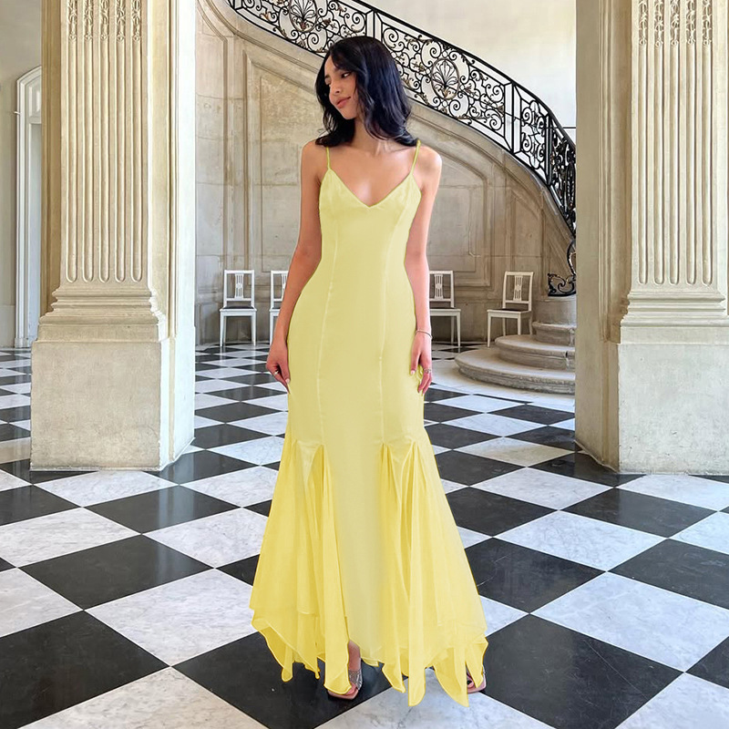 Women's Pure & Sexy Open Back Slip Dress