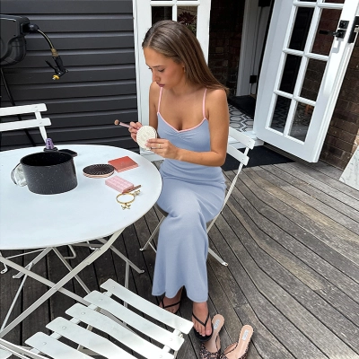 European & American Style Slim Fit Spaghetti Strap Bodycon Dress 02