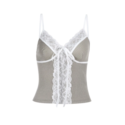 European Style Sexy Lace Trim Spaghetti Strap Camisole 01