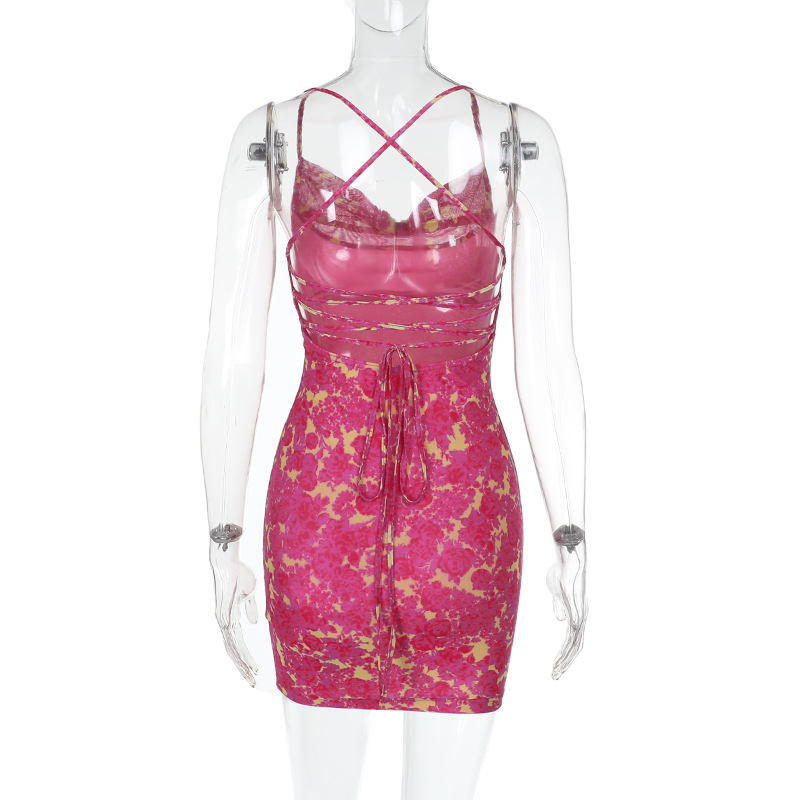 Women's Lace Sheer Panel Knit Bodycon Dress