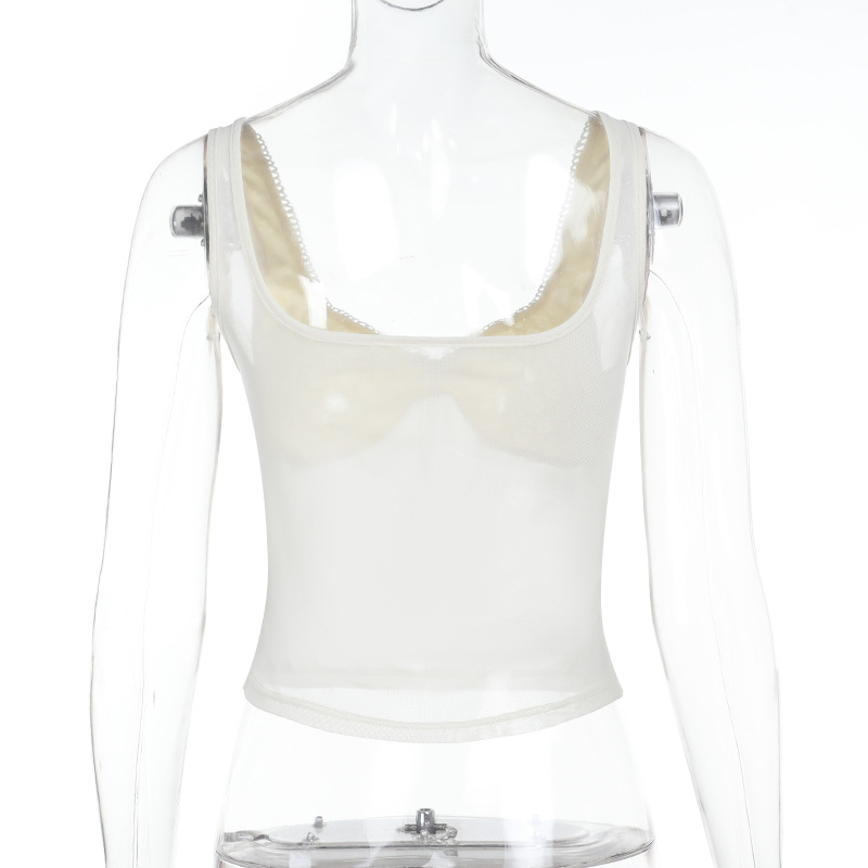 Women's Jacquard Woven Sleeveless Tank Top