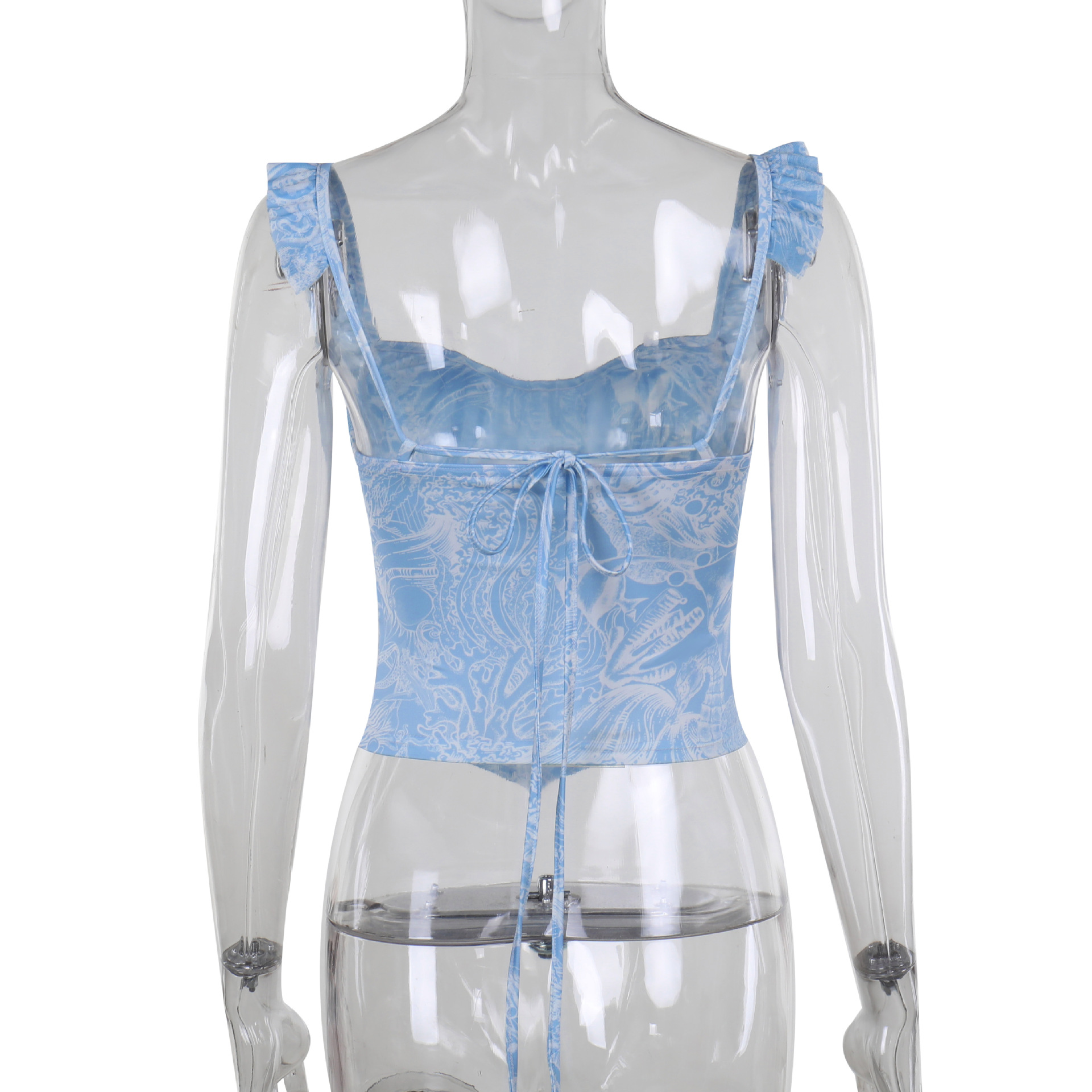 French-Inspired Print Patchwork Top