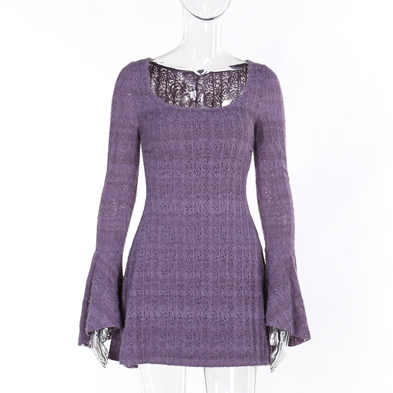 Knit Cardigan & Camisole Mini Dress