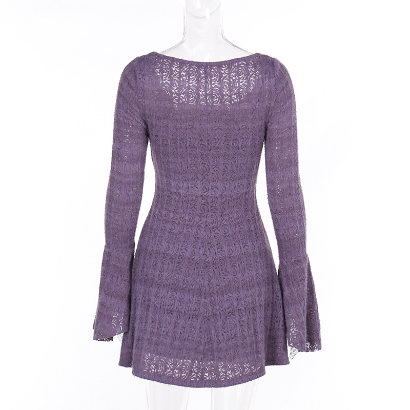 Knit Cardigan & Camisole Mini Dress