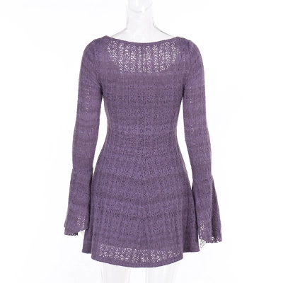 Knit Cardigan & Camisole Mini Dress 01