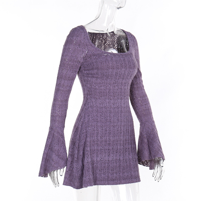 Knit Cardigan & Camisole Mini Dress