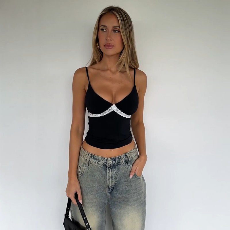 Contrast Color Striped Tank Top