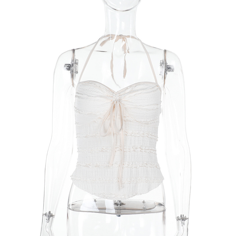 Women's Sexy Strap Backless Crop Top