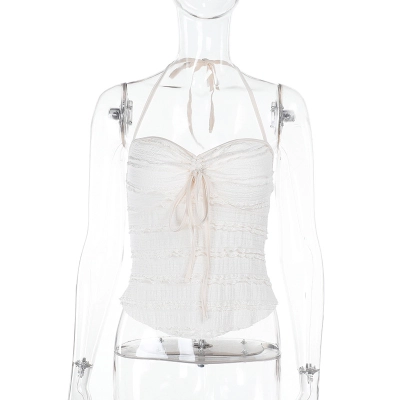 Women's Sexy Strap Backless Crop Top 01