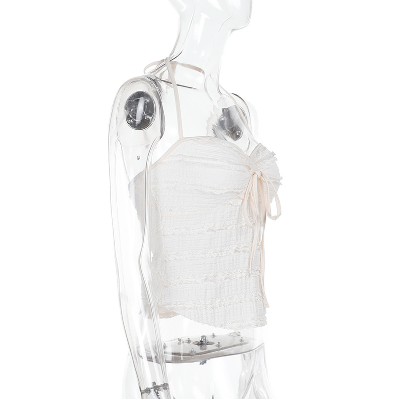 Women's Sexy Strap Backless Crop Top