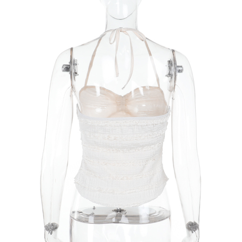 Women's Sexy Strap Backless Crop Top