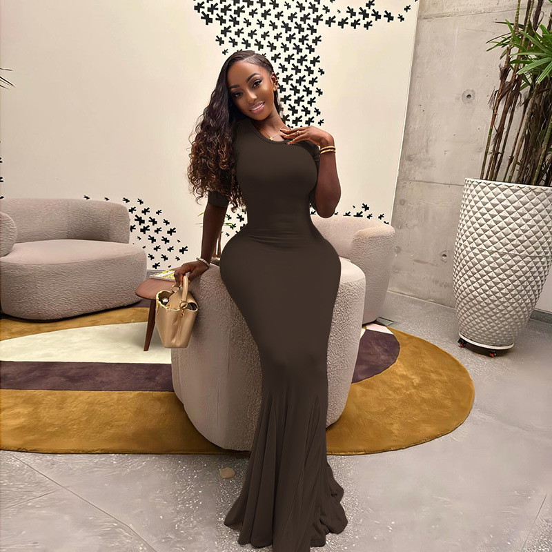 "Lotus Walk" Bodycon Long Sleeve Midi Dress