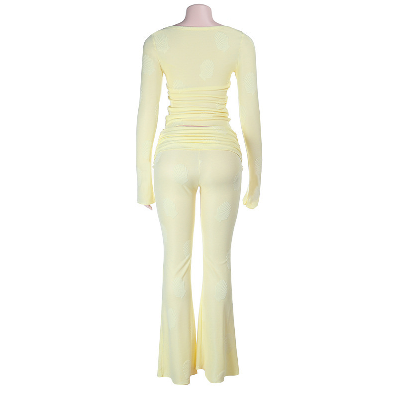 Shiny Matching Two-Piece Set