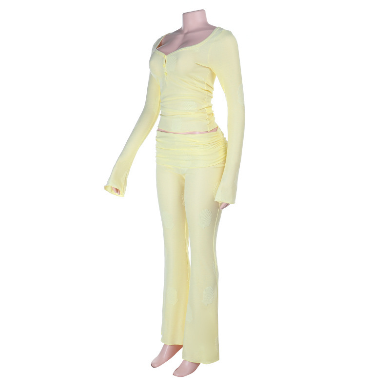 Shiny Matching Two-Piece Set