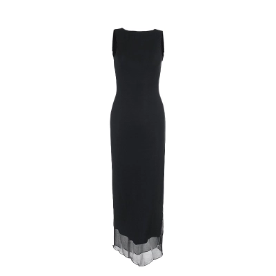 Sexy Backless Slit Sleeveless Bodycon Dress 01