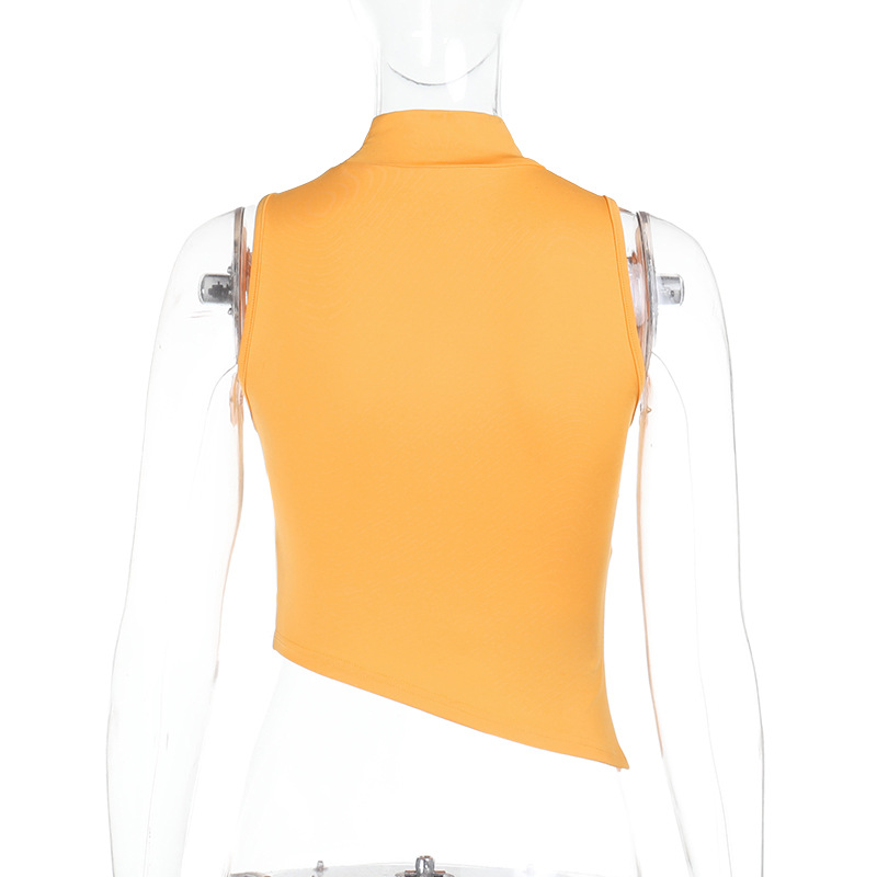 Streetwear Ribbed Crop Top with Rhinestone Rose