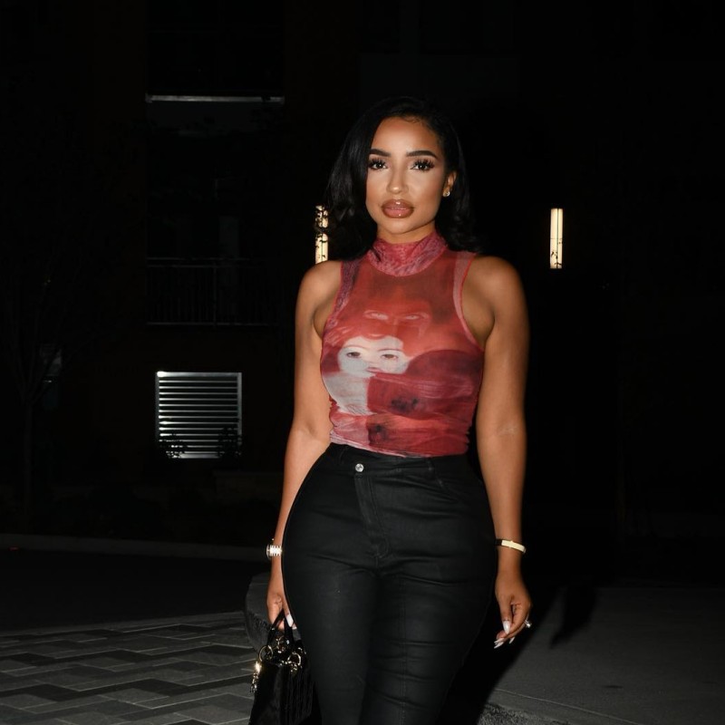 Round Neck Printed Short Vest Sleeveless Crop Top 