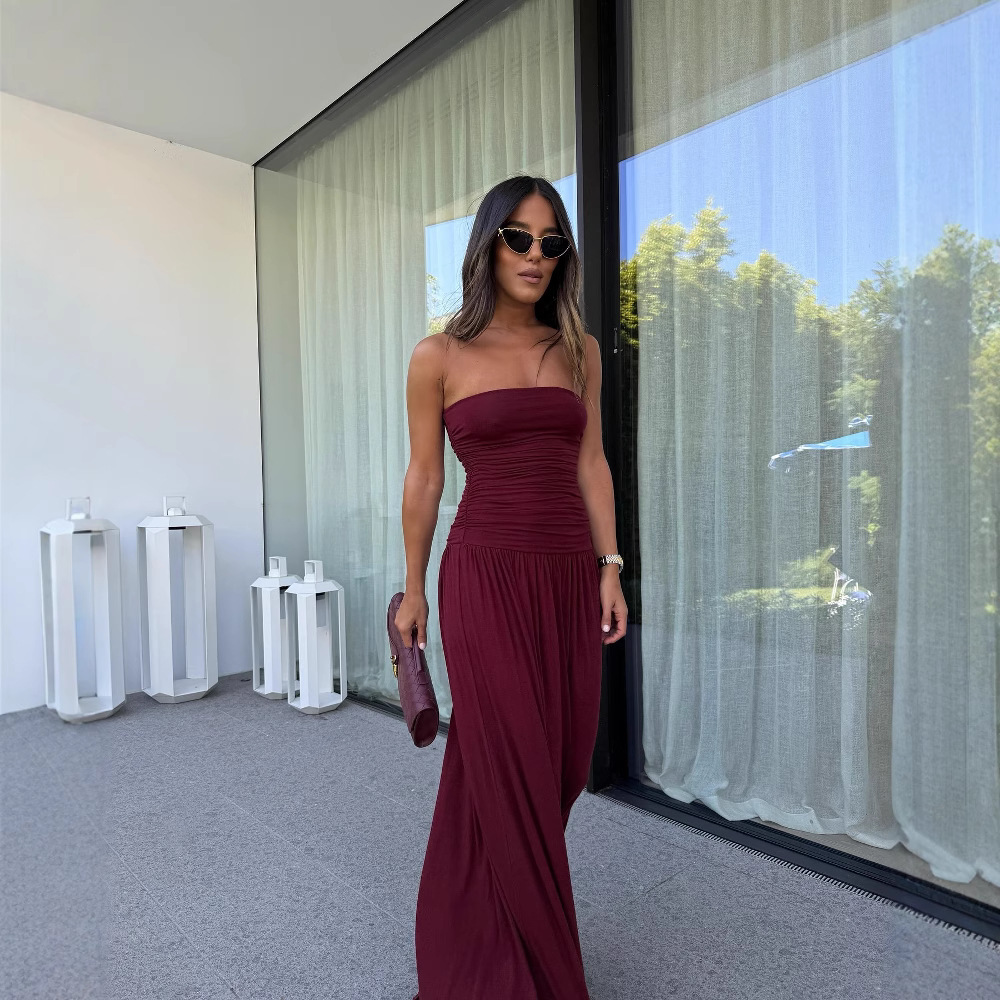 Strapless Fitted Waist A-Line Mini Dress