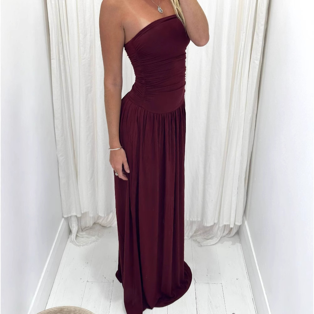 Strapless Fitted Waist A-Line Mini Dress