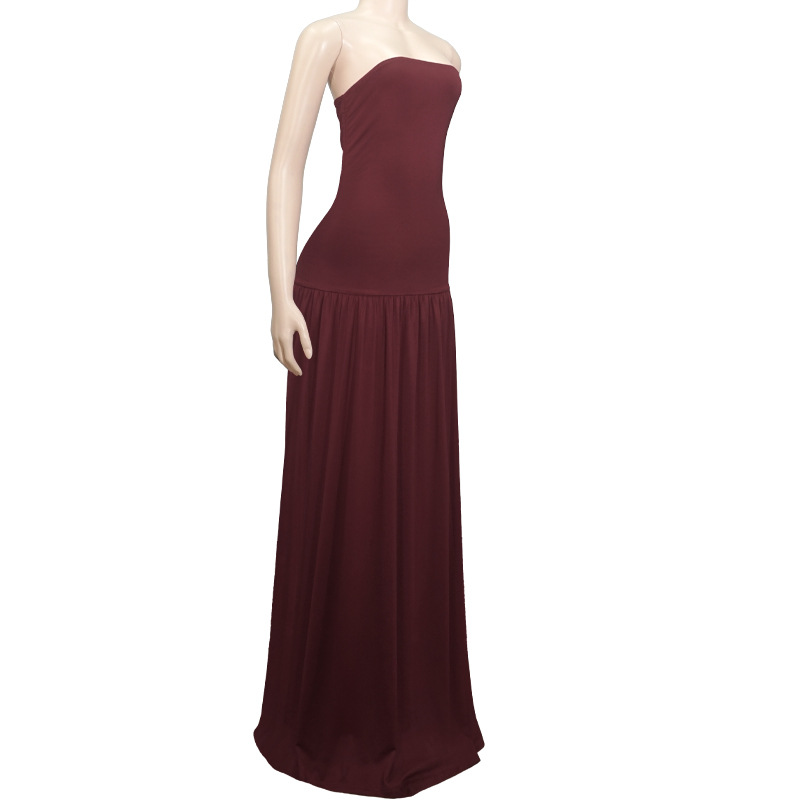 Strapless Fitted Waist A-Line Mini Dress