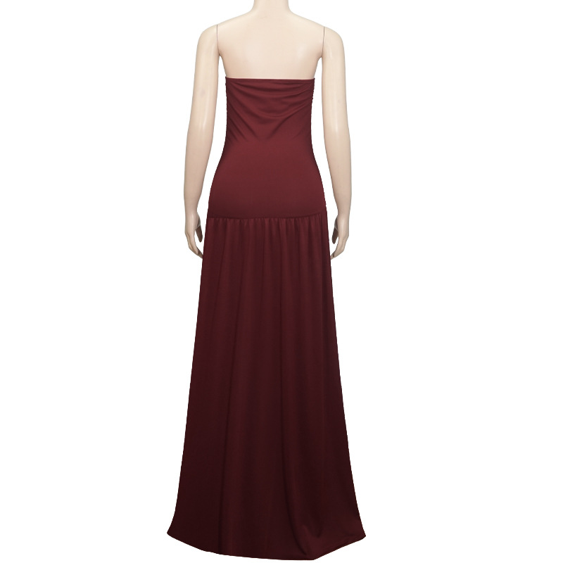 Strapless Fitted Waist A-Line Mini Dress