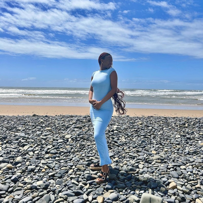 Solid Color Crew Neck Short Sleeve Bodycon Maxi Dress