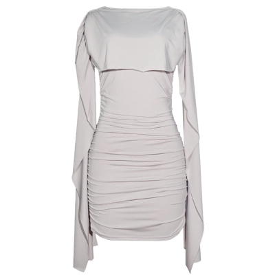 Ruched Off-the-Shoulder Bodycon Mini Dress 01