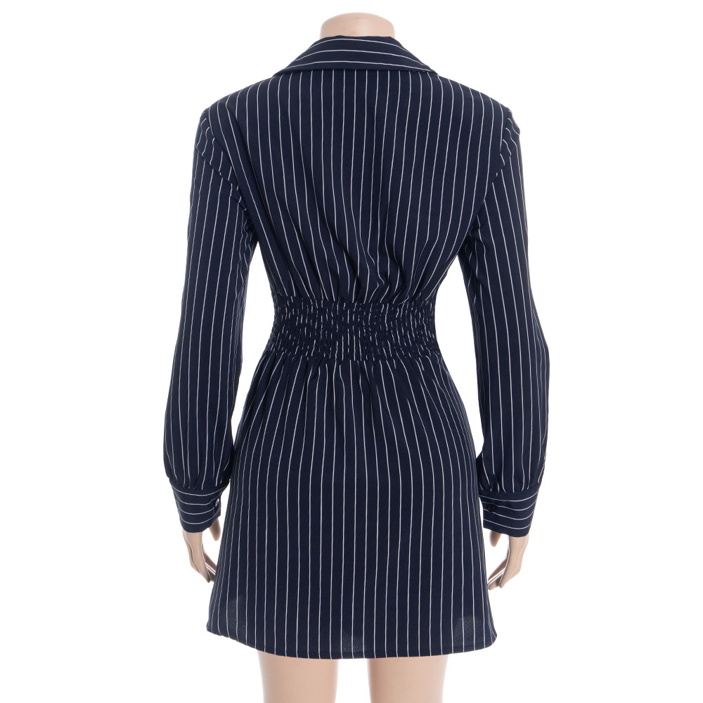 Elegant Striped Bodycon Maxi Dress with Asymmetrical Hem