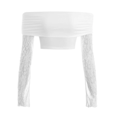  French-Style Off-the-Shoulder Crop Top 01