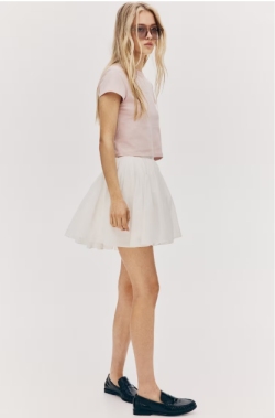 High-Waisted Double-Layer Pleated Midi Skirt review Christopher Wilson