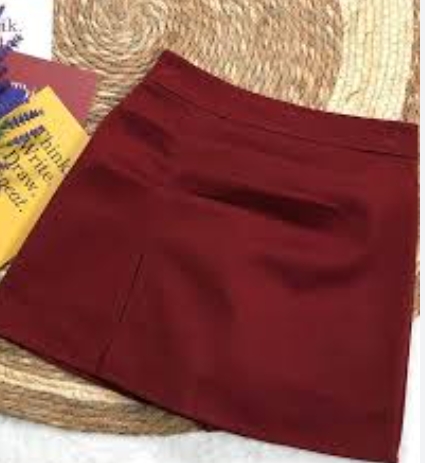 Vibrant Red Elegant Midi Skirt review Emma Johnson